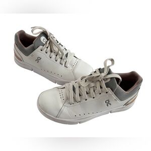 On Running The Roger Advantage Sneakers White Rose Pink Women's Size 7